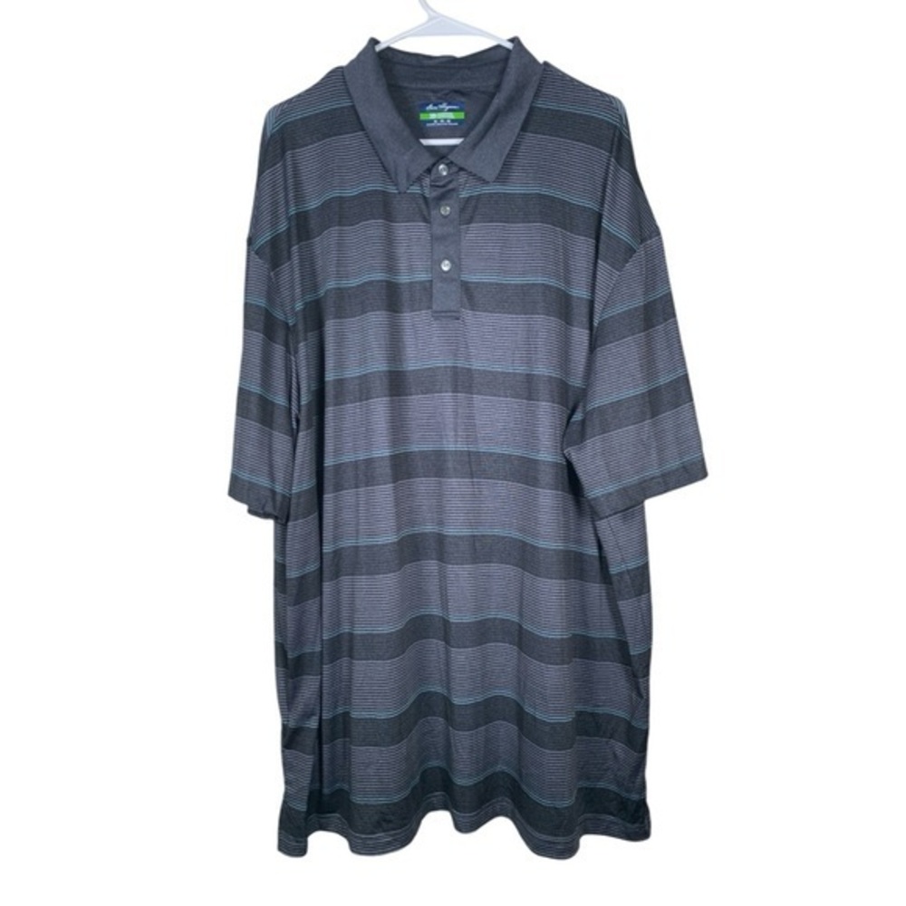 Ben Hogan Gray Stripe Performance Golf Shirt Size 3XL EUC #DS-1546